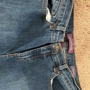Gently worn blue jeans, Size 12